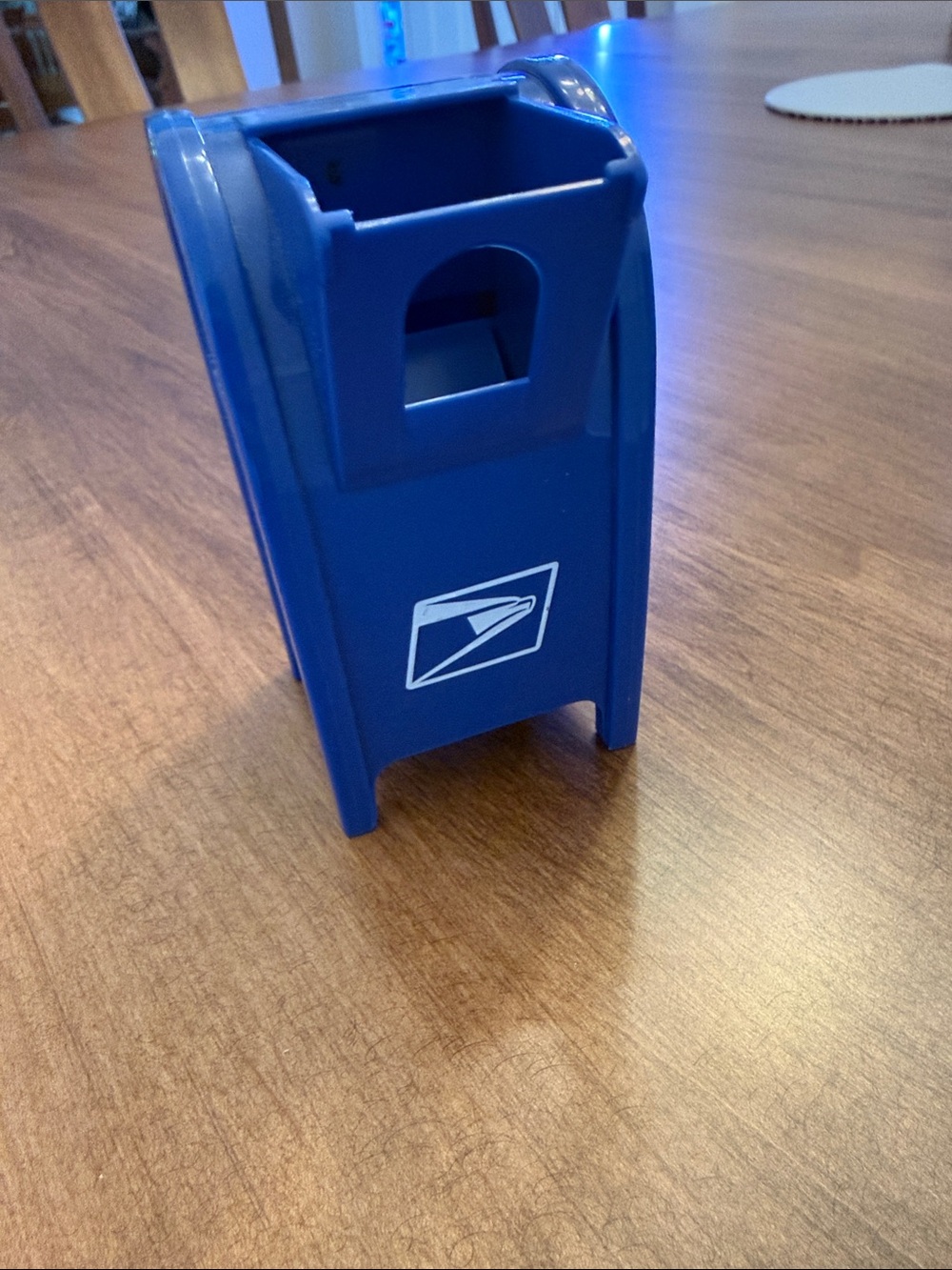 Blue USPS Mini Mailbox stamp roll dispenser - 2005